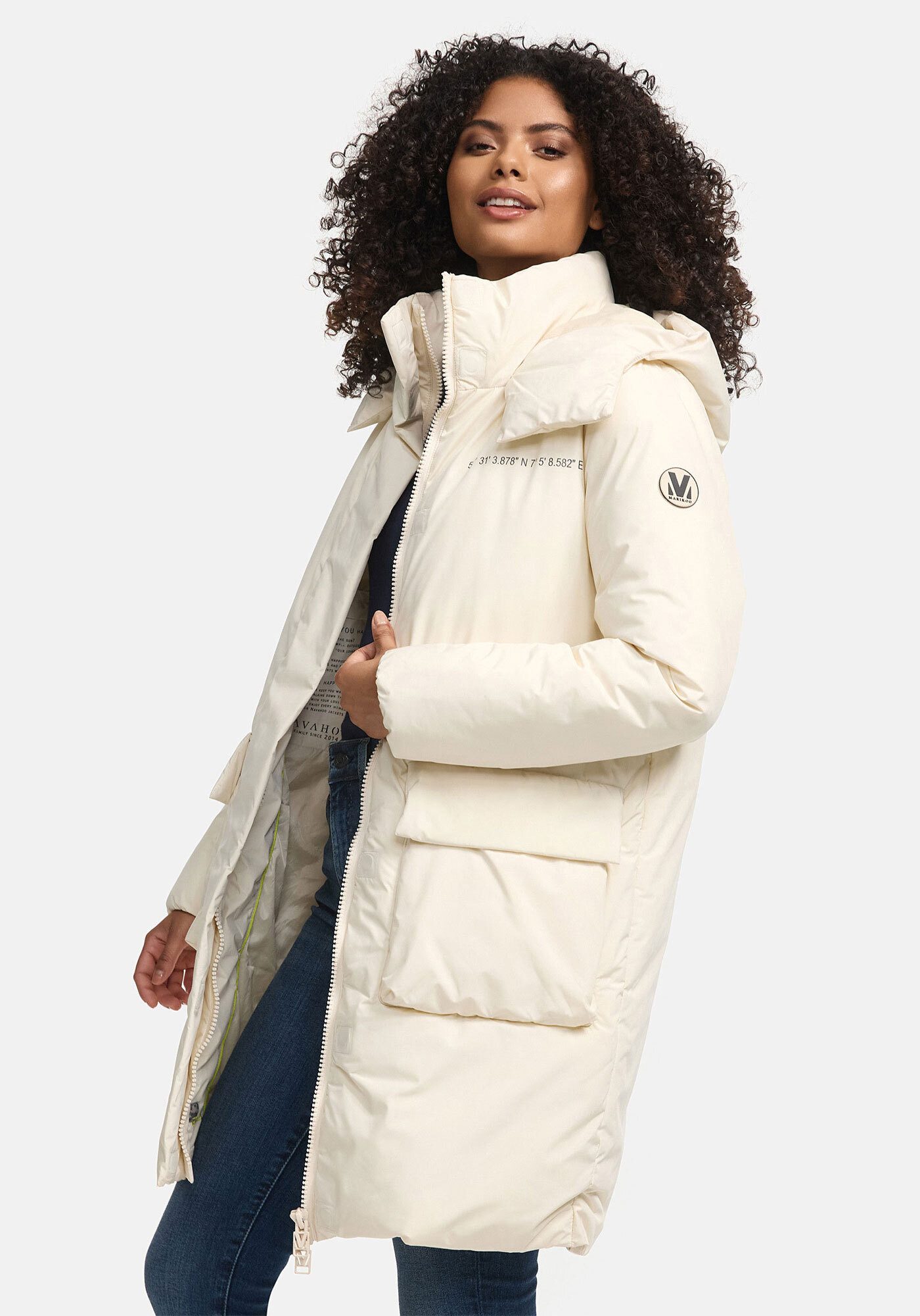 Marikoo Winterjacke Nanami mit großer Kapuze – Bild 2 von 5
