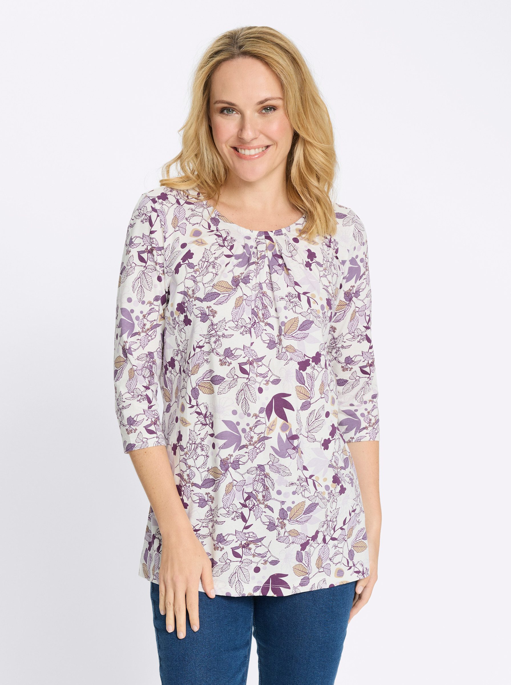 T-Shirt Longshirt 3/4-Arm