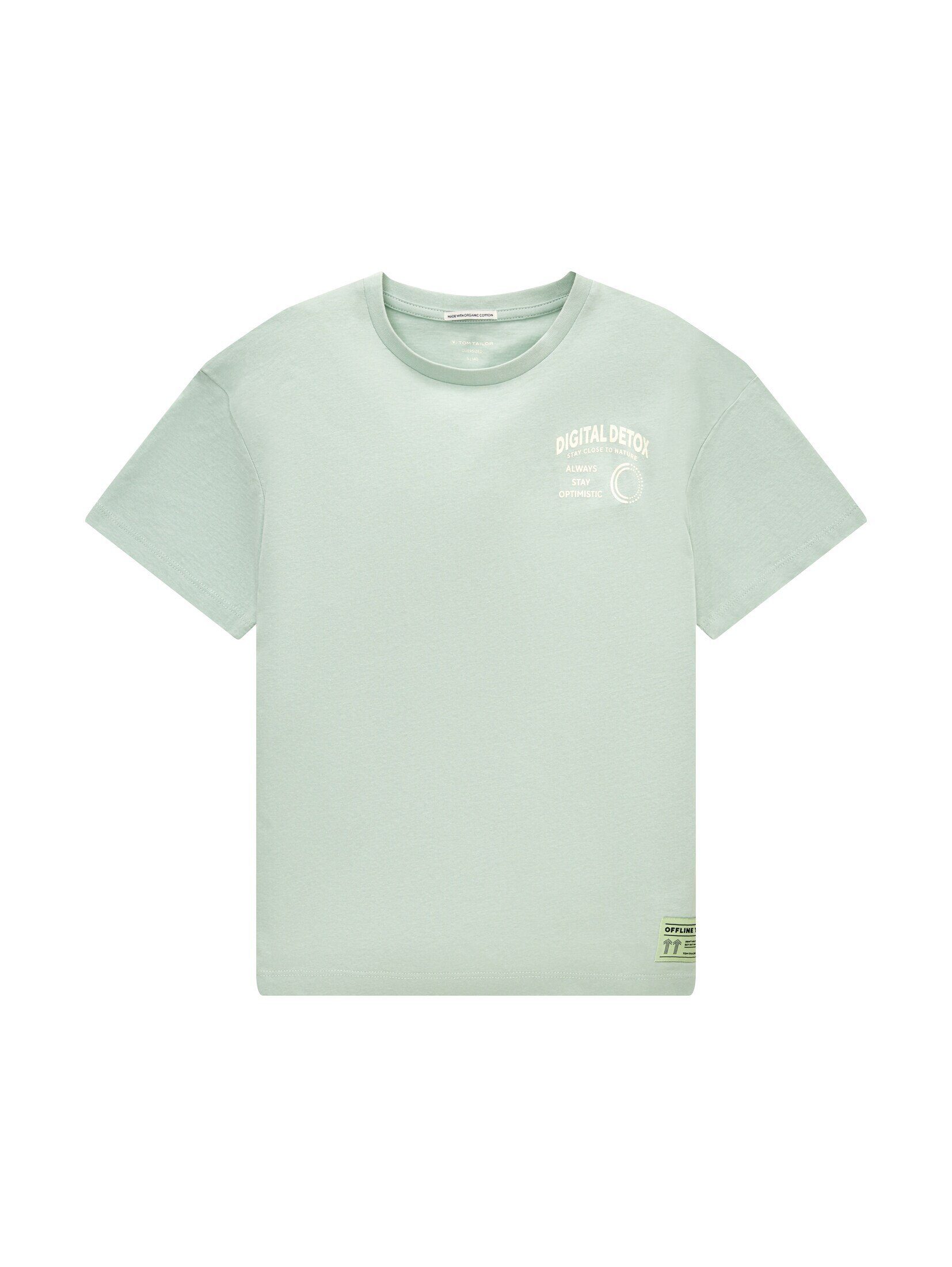 TAILOR TOM mit Textprint T-Shirt Mint T-Shirt Vintage