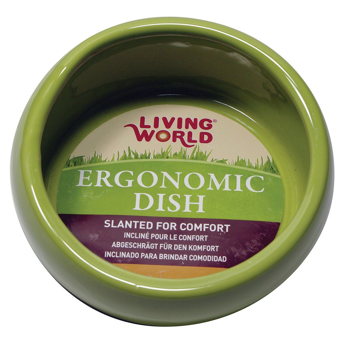 Living World Green Futternapf Ergonomischer Keramiknapf grün