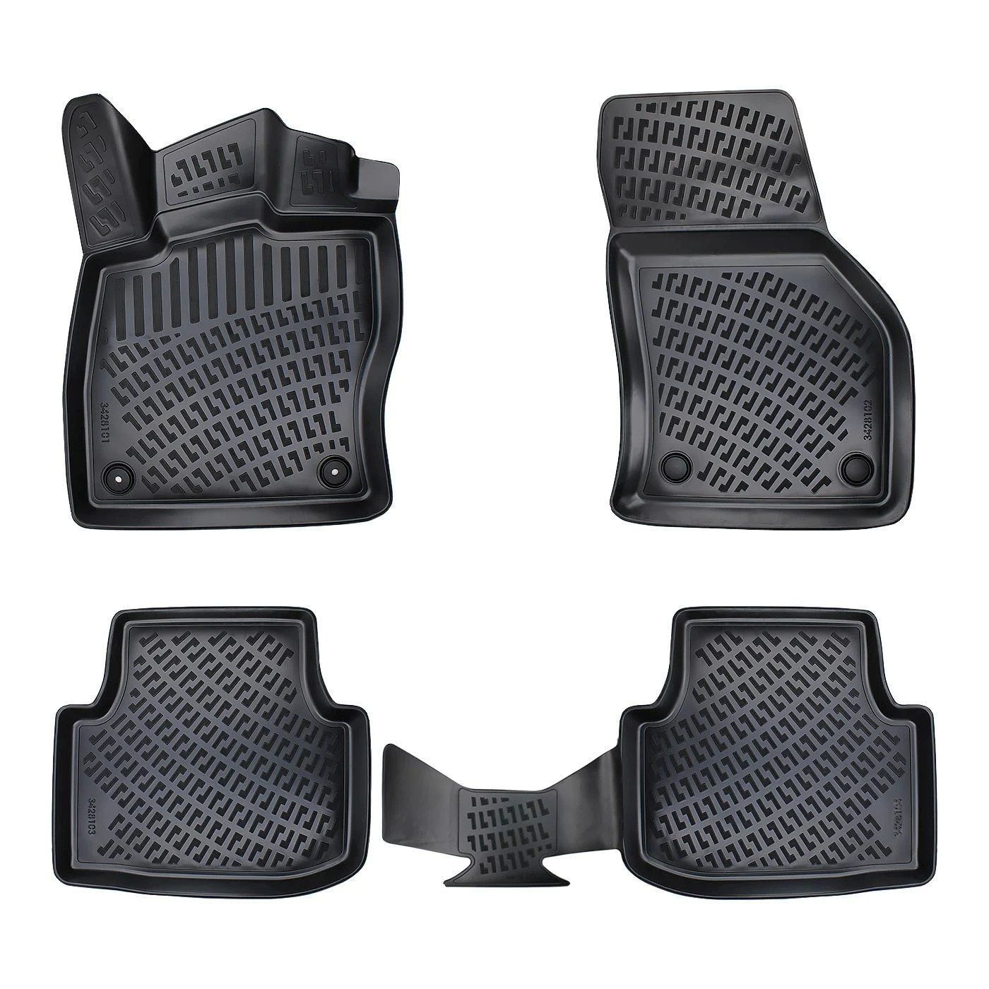 fussmattenprofi.com Auto-Fußmatte 3D Fussmatten passend für Seat Leon Schaltgetriebe (MK4) ab 2020 (1 St), für Seat Seat Leon