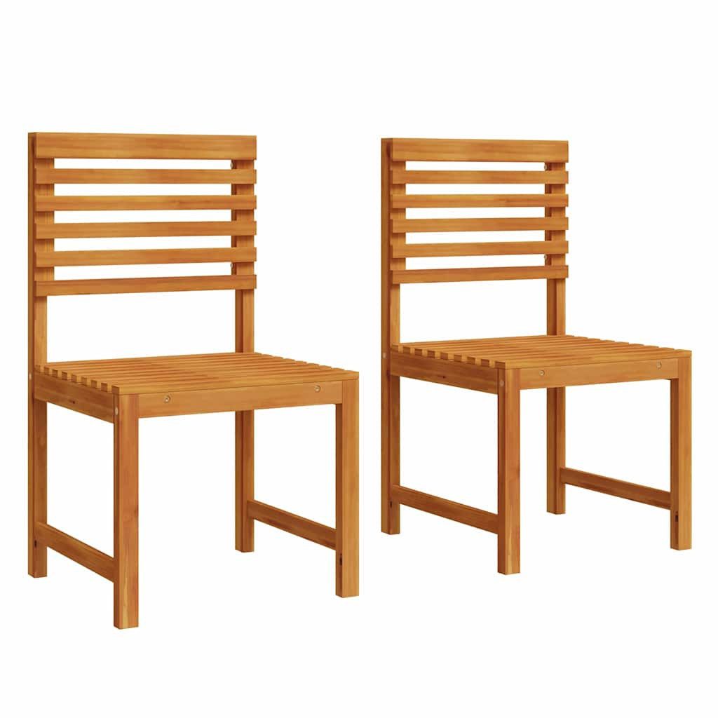 vidaXL Sofaelement Gartenstuhl 2 pcs Braun 50 x 50 x 91cm Massivholz (2 St)