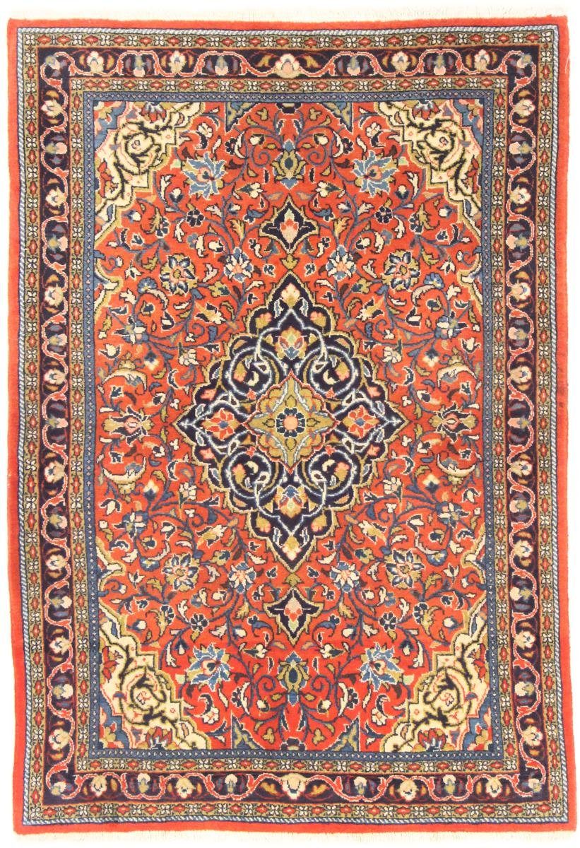 mm Orientteppich rechteckig, Höhe: Perserteppich, 106x156 Sarough 12 Nain Orientteppich Handgeknüpfter / Trading,