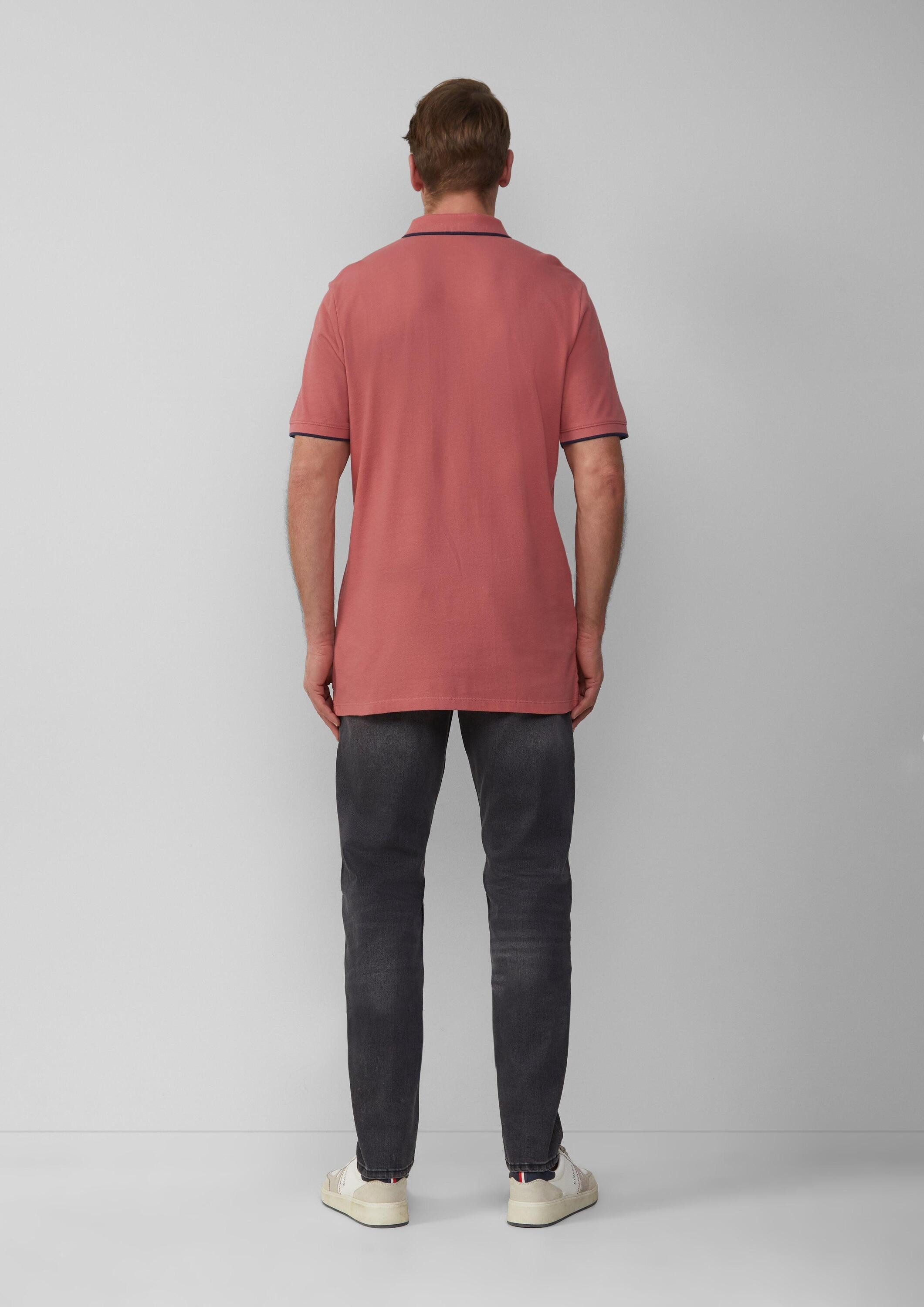 s.Oliver Kurzarmshirt Polo-Shirt Poloshirt aus Piqué mit Stickerei und Ford®-Artwork