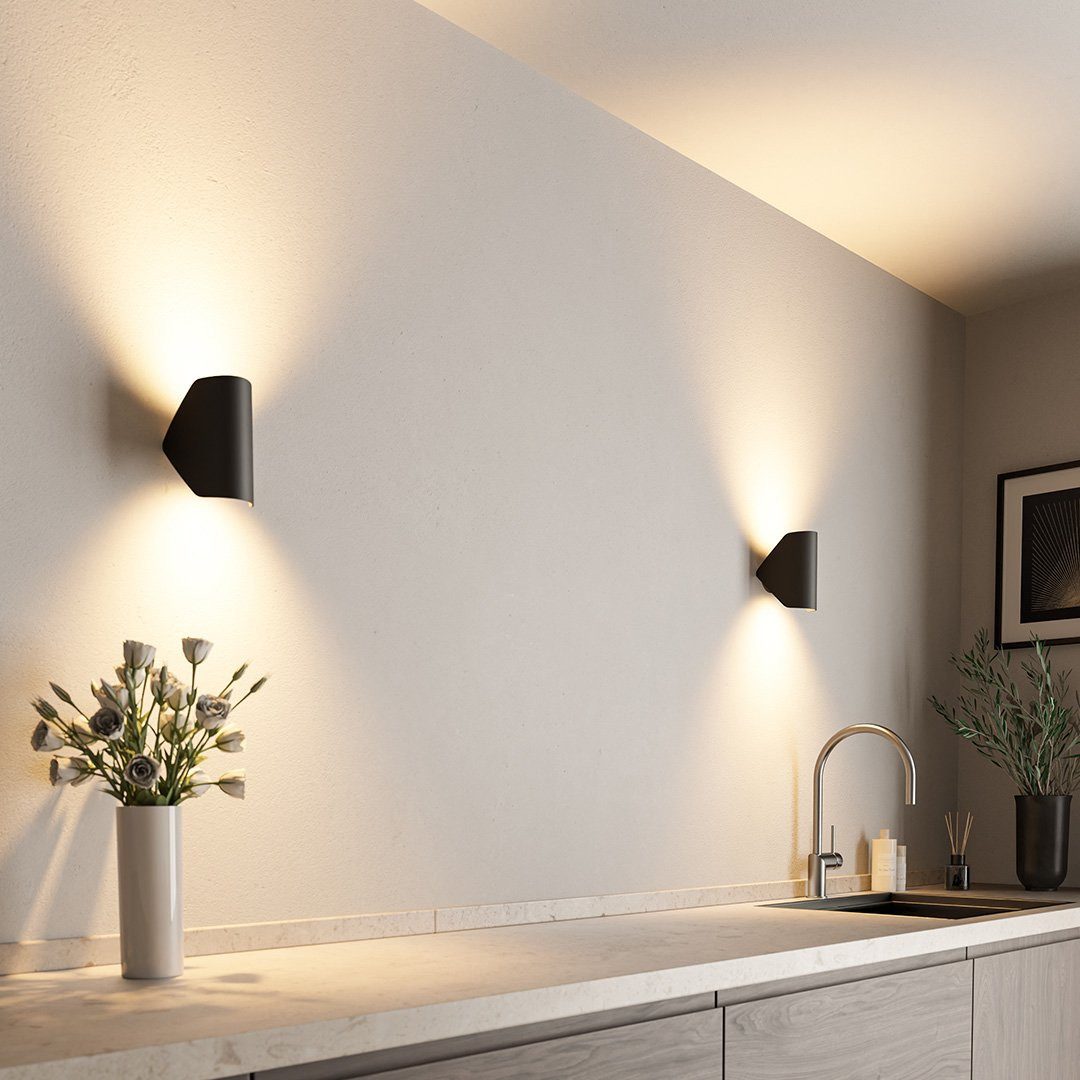 Neona LED Wandleuchte POLARIS Schwarz, Innovative günstig online kaufen