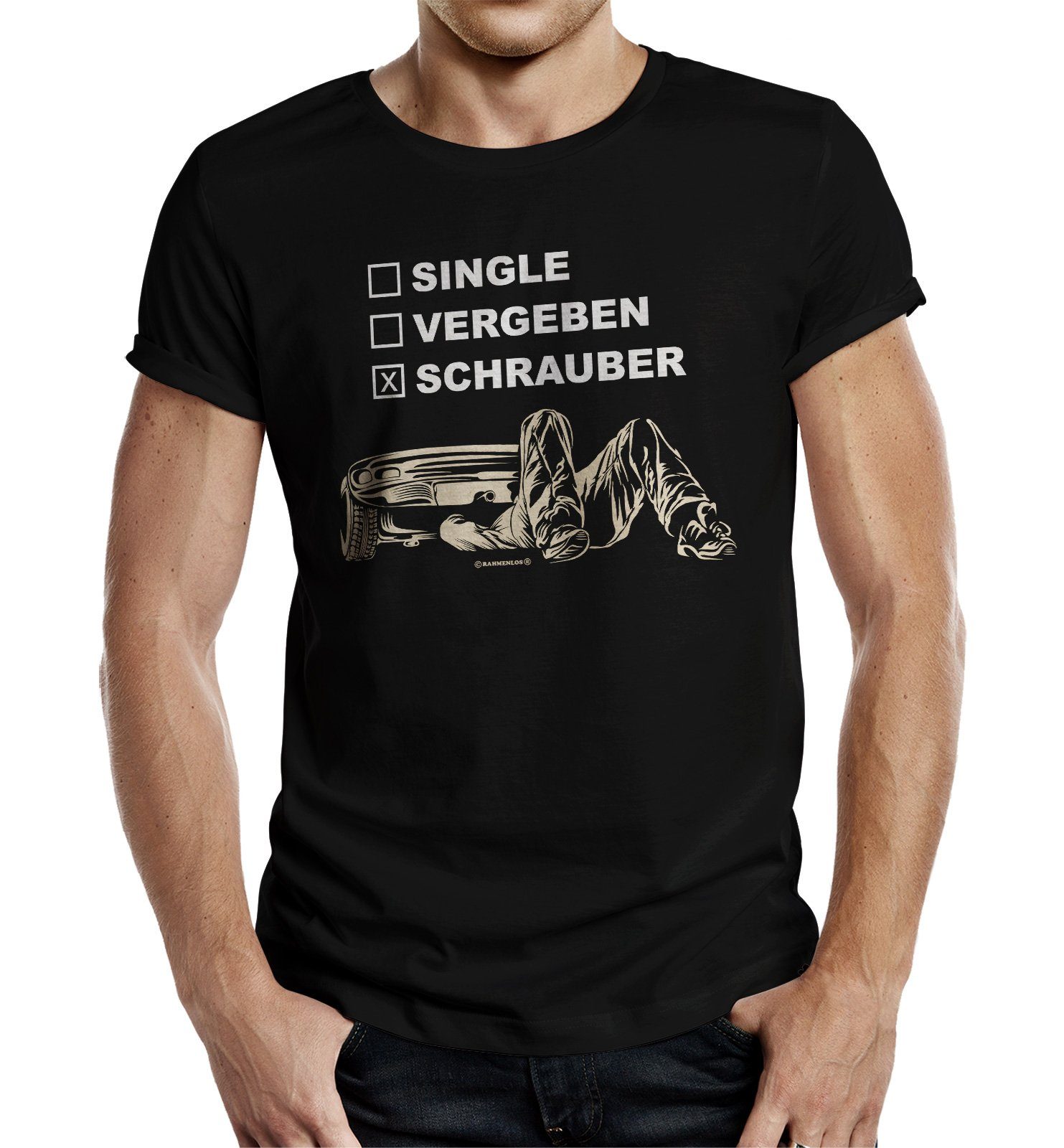 Rahmenlos T-Shirt Geschenk für Schrauber - Mein Beziehungsstatus