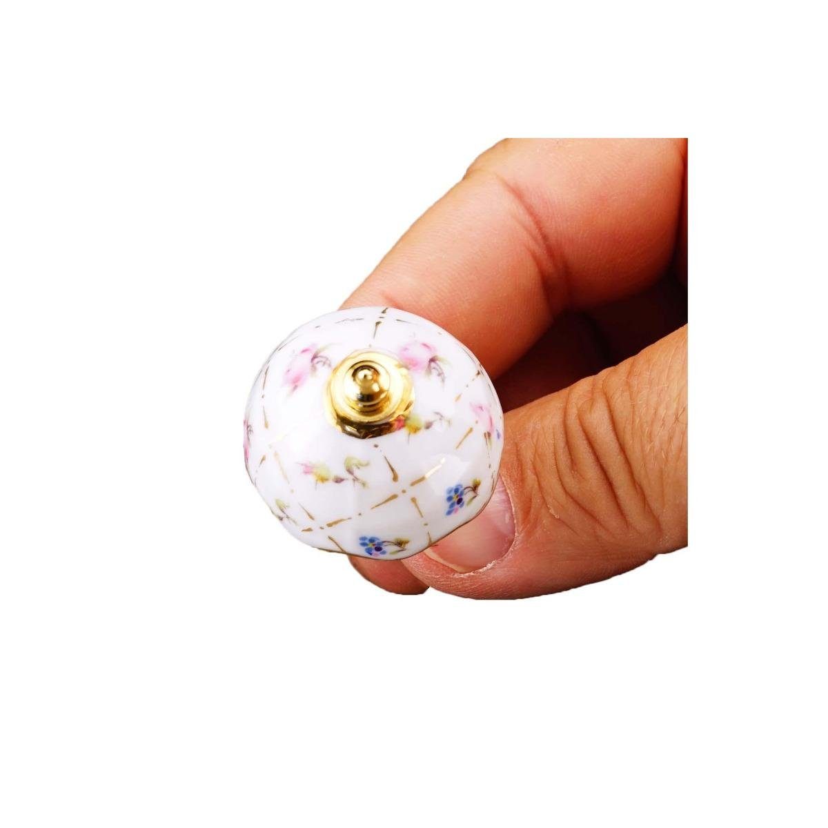 Reutter "Karo 001.640/5 Porzellan Gold", Antiklampe - Dekofigur Miniatur