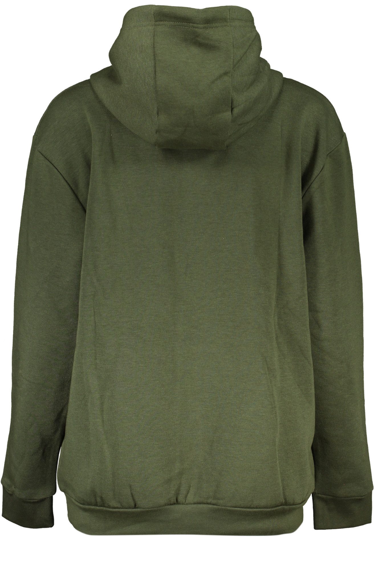 Cavalli Class Sweatshirt Grüner Damenpullover mit Kapuze und Druck –