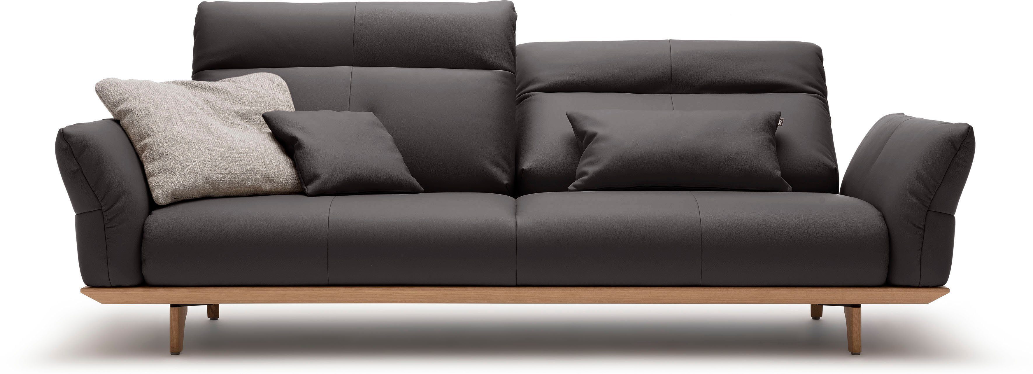 Eiche, cm 3,5-Sitzer hülsta Eiche Breite Sockel in sofa natur, Füße hs.460, 228