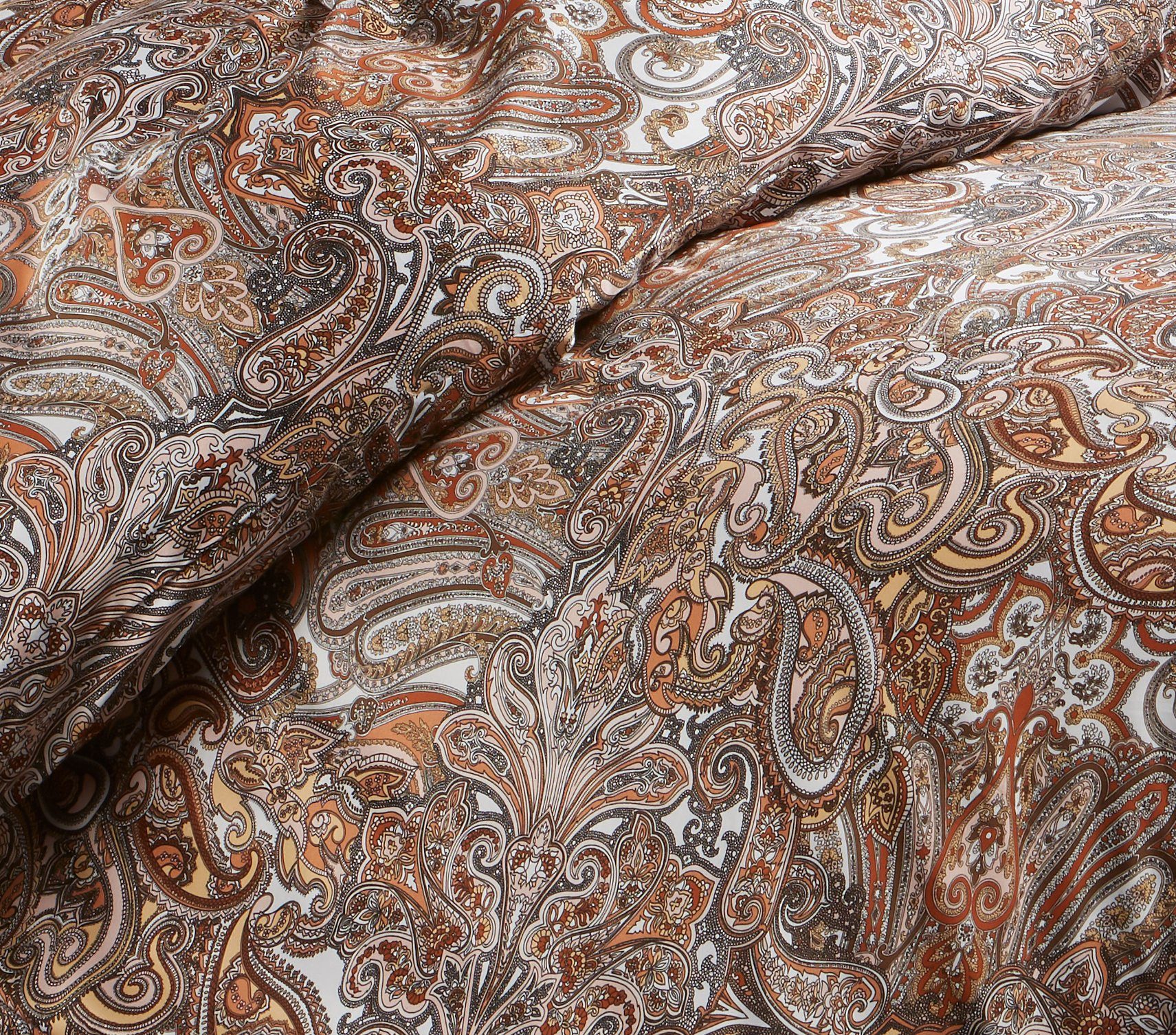 BETTWAESCHE-MIT-STIL Bettwäsche Mako Satin Paisley Bettwäsche günstig online kaufen