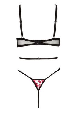 Beauty Night Fashion Body Body Evangelia schwarz-rot Monokini rückenfrei mit
