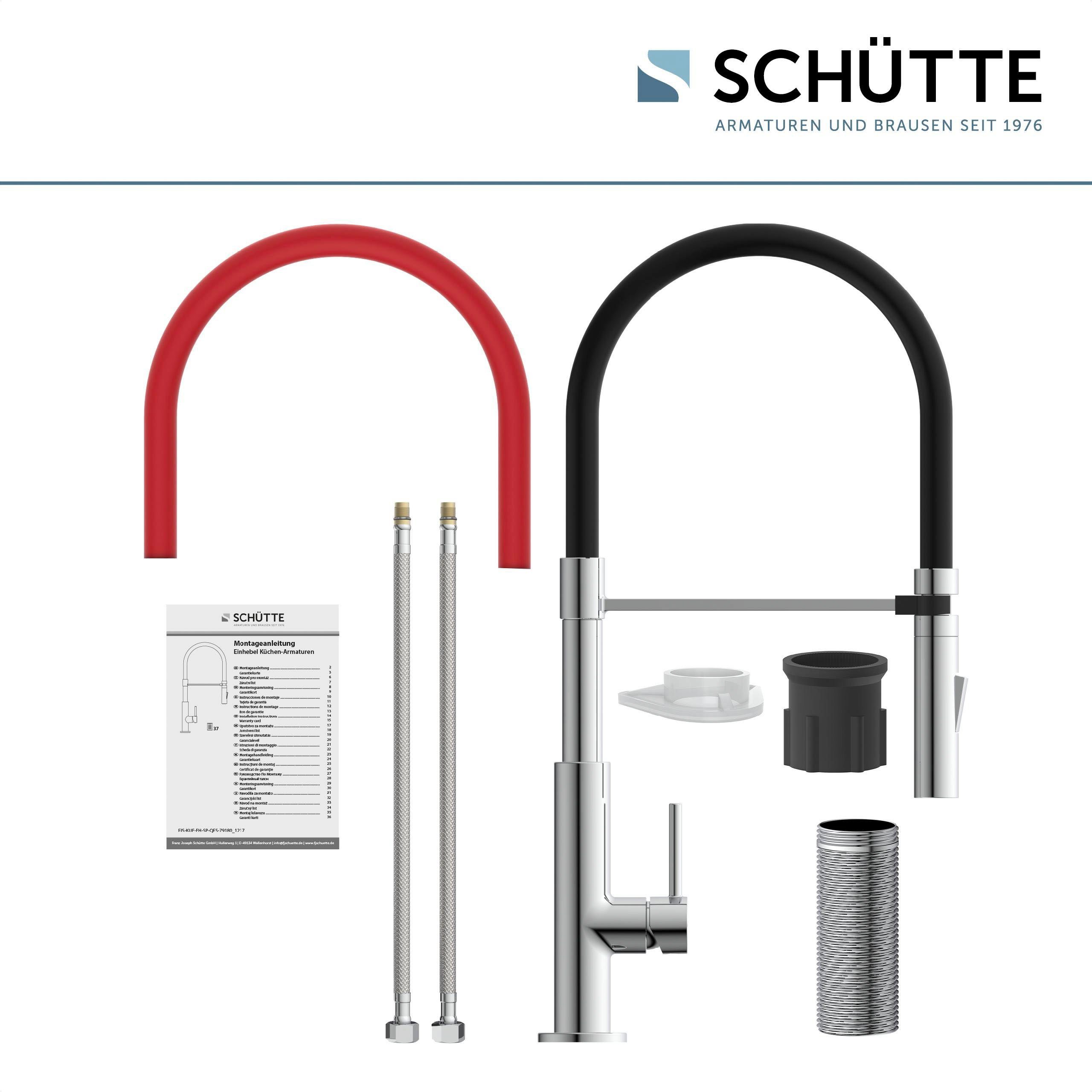Schütte Spültischarmatur Stilo mit Geschirrbrause, ausziehbar, 360° schwenkbare Mischbatterie – Bild 5 von 5