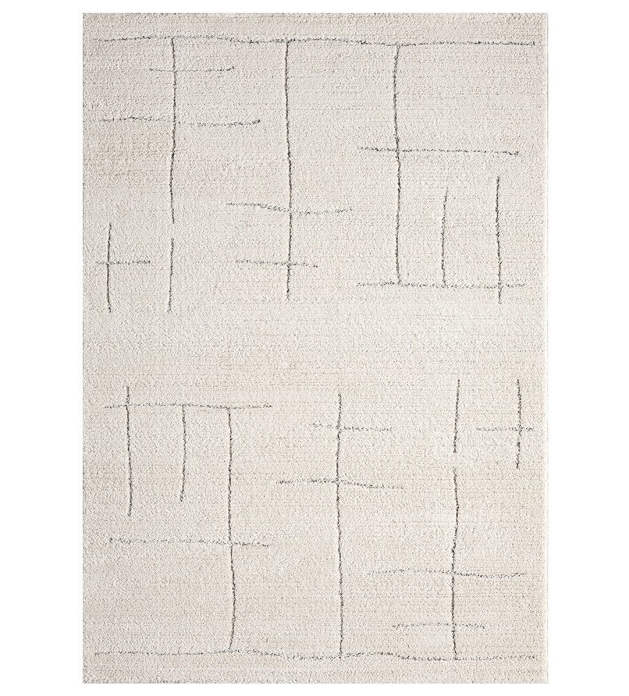 Vimoda Teppich Boho und skandinavischen Stil, Creme & Grau, Rechteckig, Höh günstig online kaufen