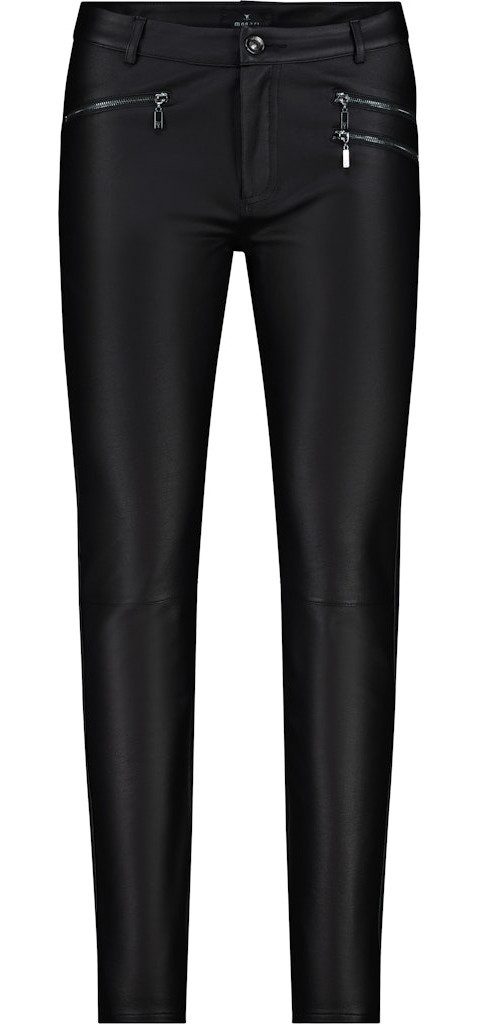 Monari 2-in-1-Hose Hose in Lederoptik schwarz günstig online kaufen