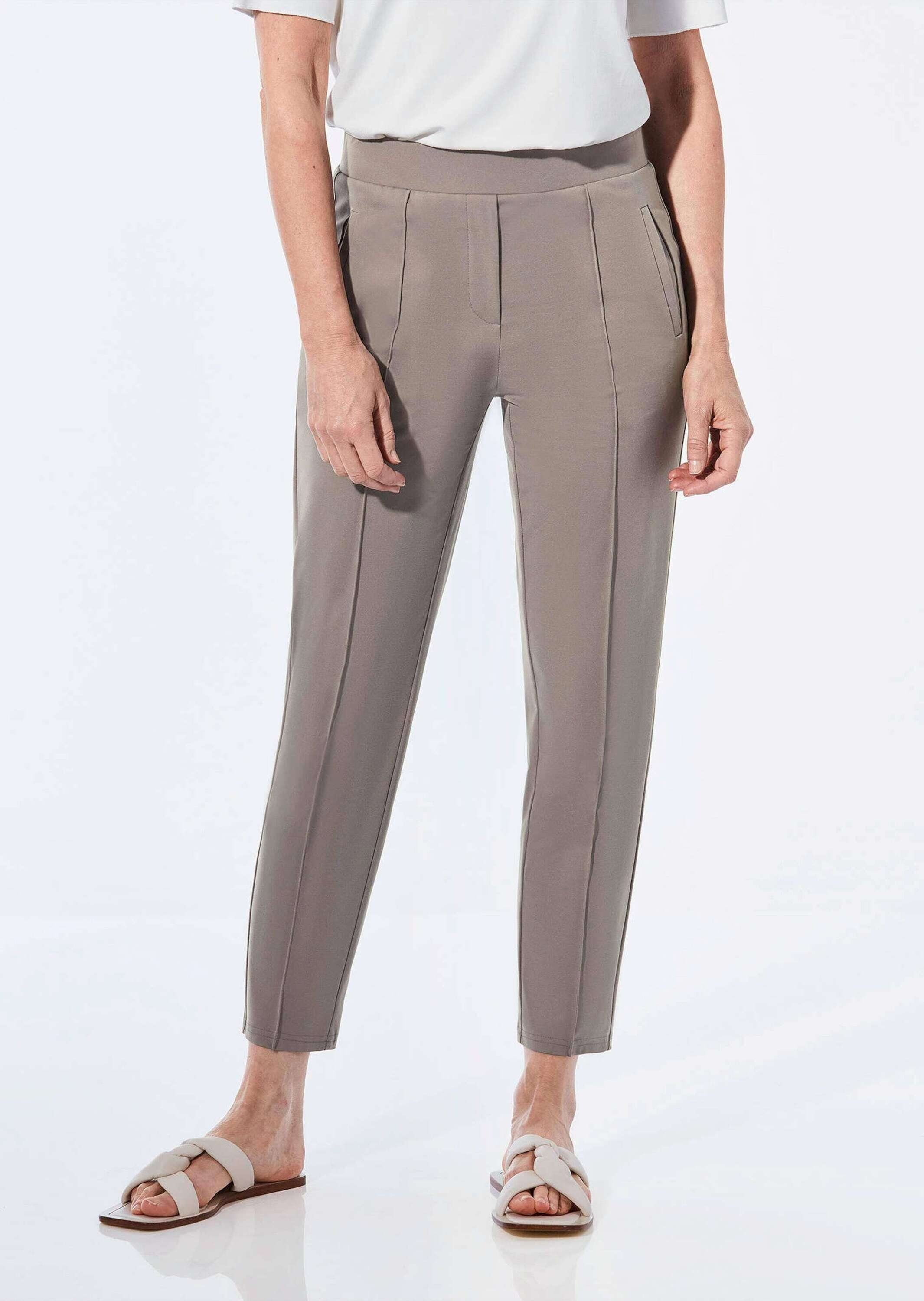 GOLDNER Schlupfhose Elegante 7/8-Schlupfhose SARA Slim Fit Jerseyhose mit R günstig online kaufen