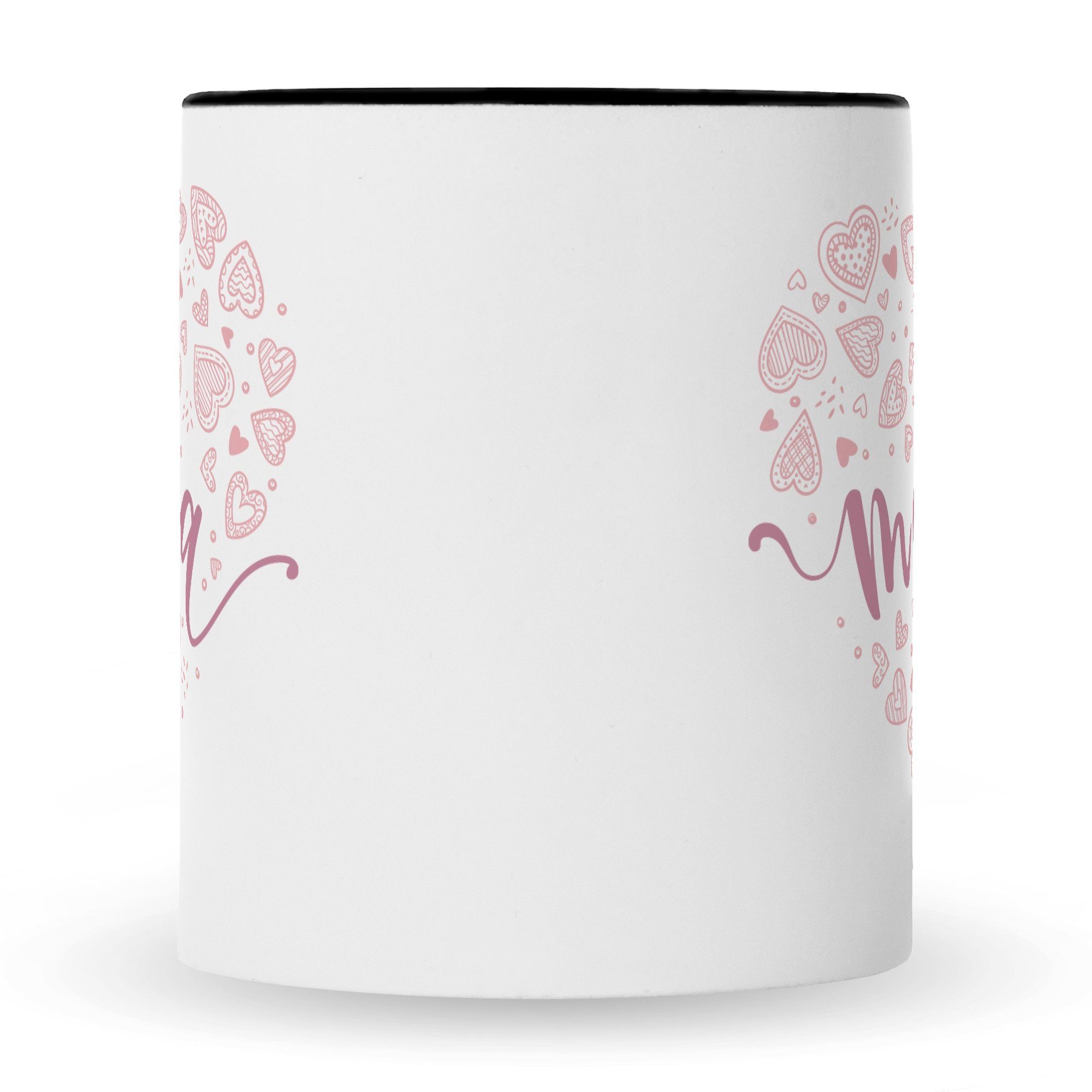 Weihnachten - Muttertag für GRAVURZEILE Sie Tasse Geburtstag - zum Geschenke Bedruckte Mama - für - für Mama Für Spruch mit Frauen Schwarz Weiß Valentinstag Herzliche Tasse Geschenk