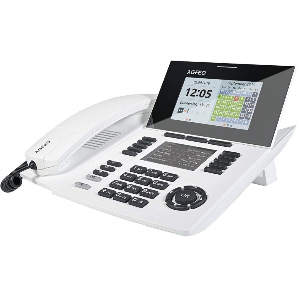 Agfeo ST56 IP SENSORfon reinweiß VoIP-Telefon Systemtelefon Konferenztelefon - - 