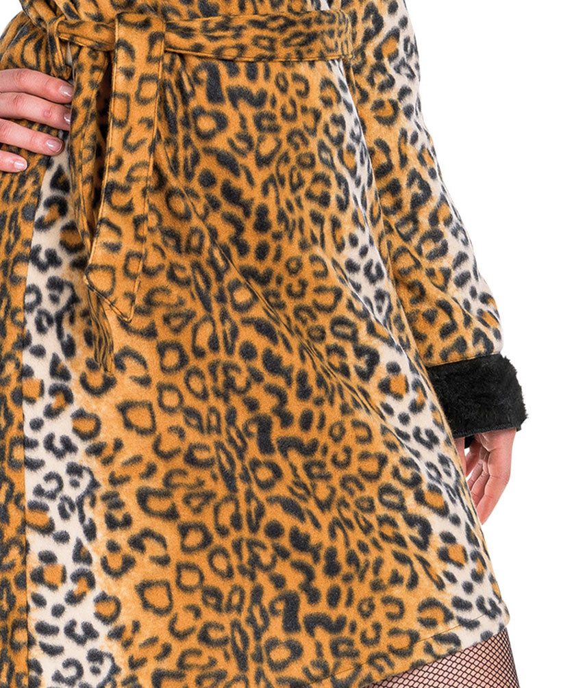 Karneval-Klamotten Kostüm Leoparden Katzen Damenkostüm mit Haarreif, Frauenkostüm Leopardenkleid Erwachsene Karneval Fasching
