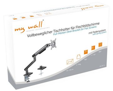 my wall HL23-1L Monitor-Halterung, (bis 32 Zoll, Packung, 1-teilig, Vollbeweglicher Tischhalter mit Federsystem für Flachbildschirme)