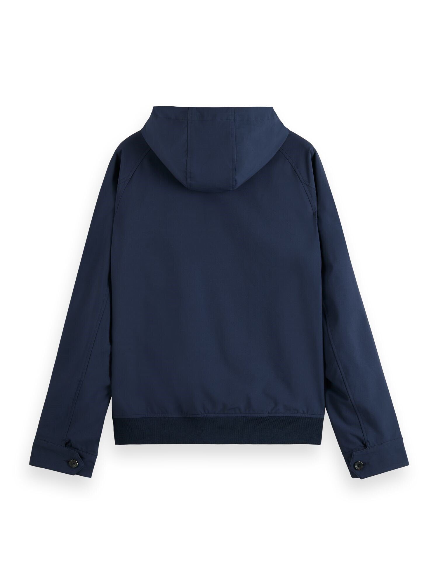 Scotch & Soda Classic Jacke mit jacket Softshelljacke soft-shell hooded Kapuze, blau (1-St)