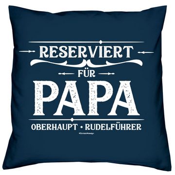 Dekokissen Kissen Reserviert für Papa & Sprüche Socken Sleep, Geschenk Geburtstagsgeschenk