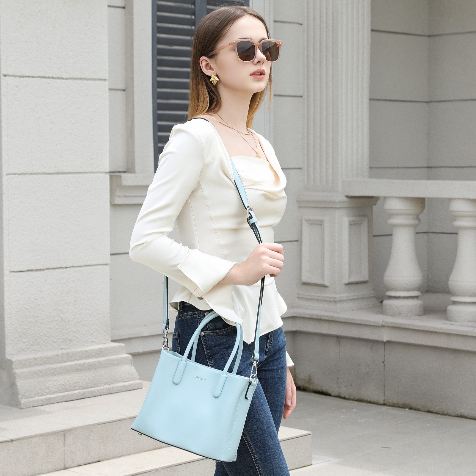 Miss Lulu Handtasche Damen Handtasche aus günstig online kaufen
