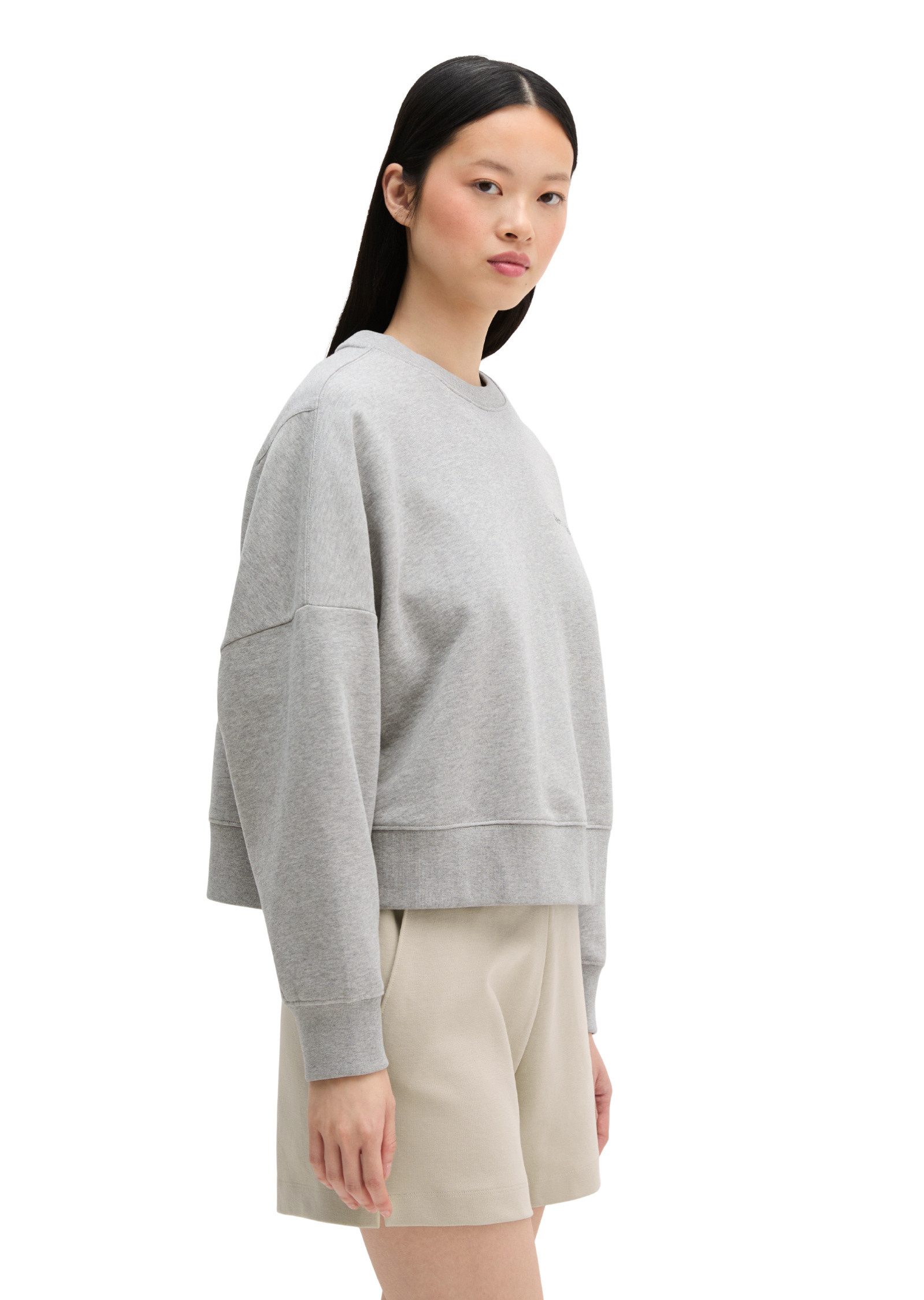 Marc O'Polo Sweatshirt mit gepeachter Oberfläche