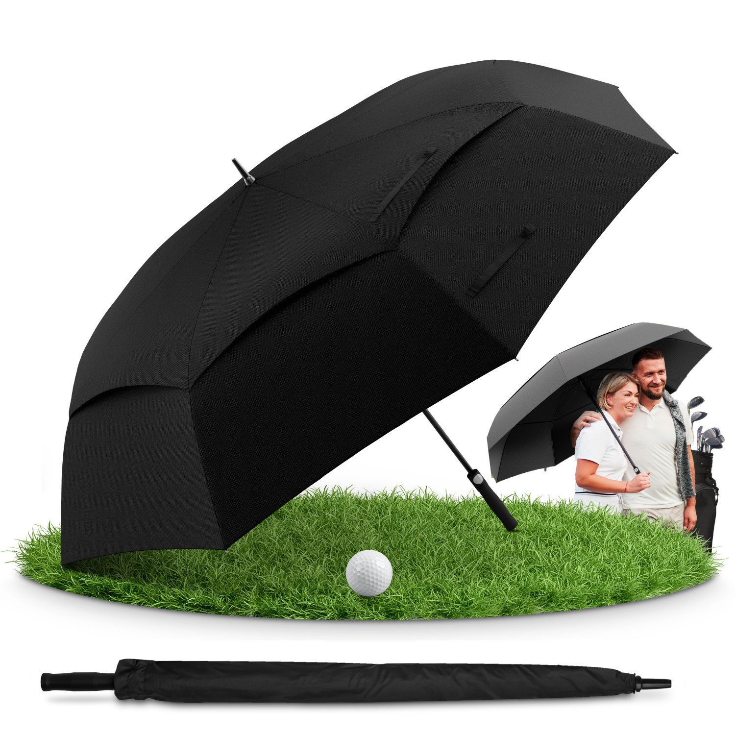 Styngard Golfregenschirm BELFAST, XXL Regenschirm Groß für 2 Personen günstig online kaufen