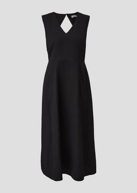 s.Oliver BLACK LABEL Maxikleid Maxi-Kleid aus Leinenmix