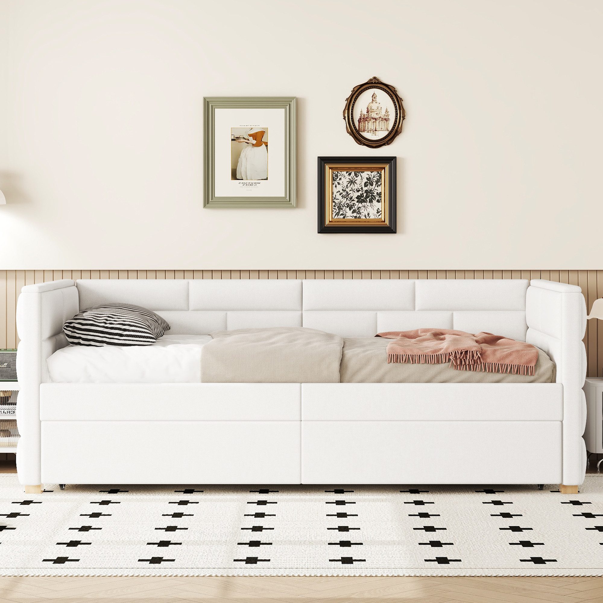 OKWISH Polsterbett Einzelbett Daybett Schlafsofa Tagesbett günstig online kaufen