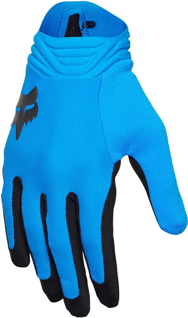 FOX Airline 2023 Motocross Handschuhe – Blau, Größe XL, Minimalistisch Mit Neopren-Manschette & Silikongrip