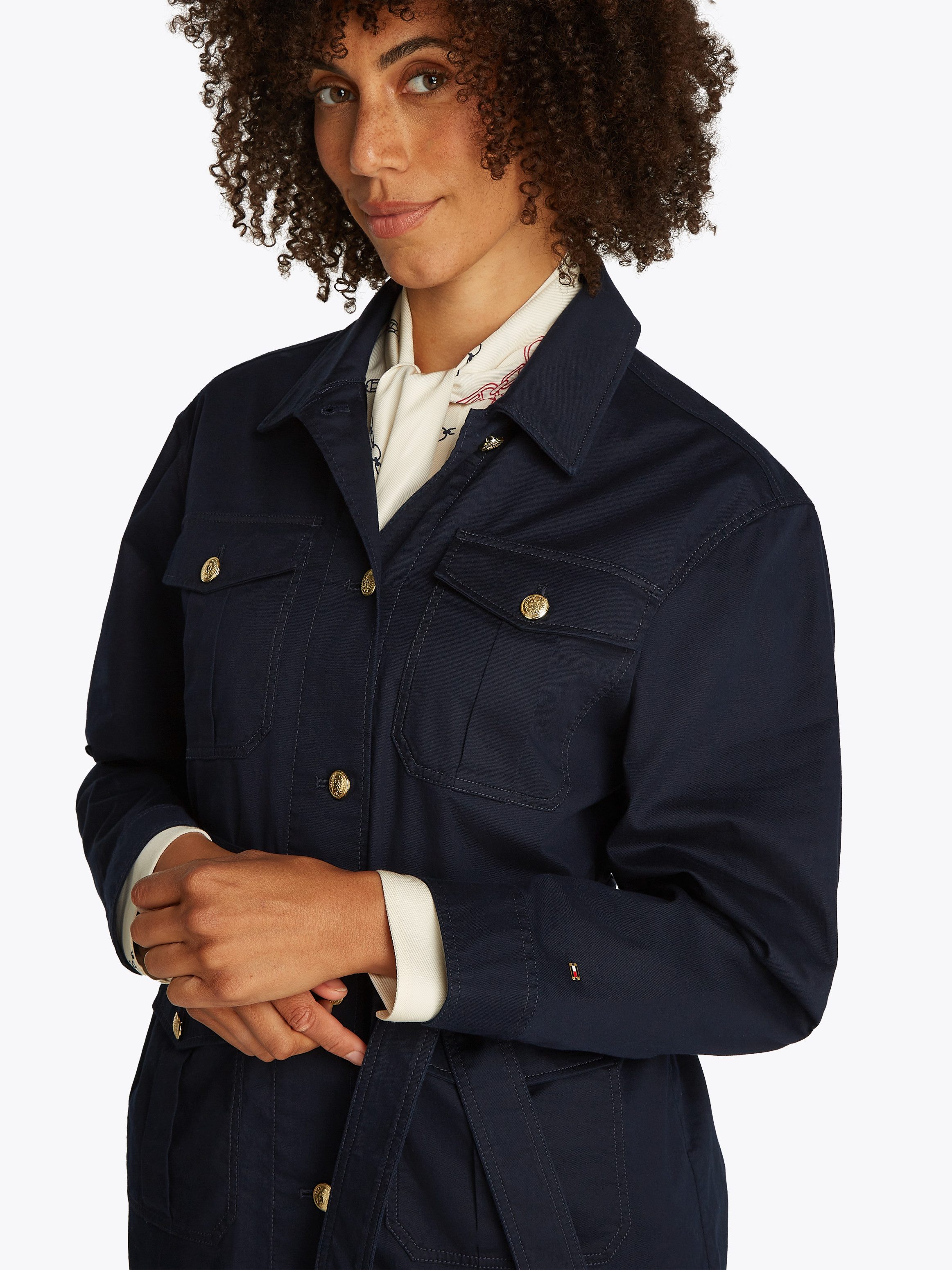Tommy Hilfiger Outdoorjacke GOLD BUTTON UTILITY günstig online kaufen