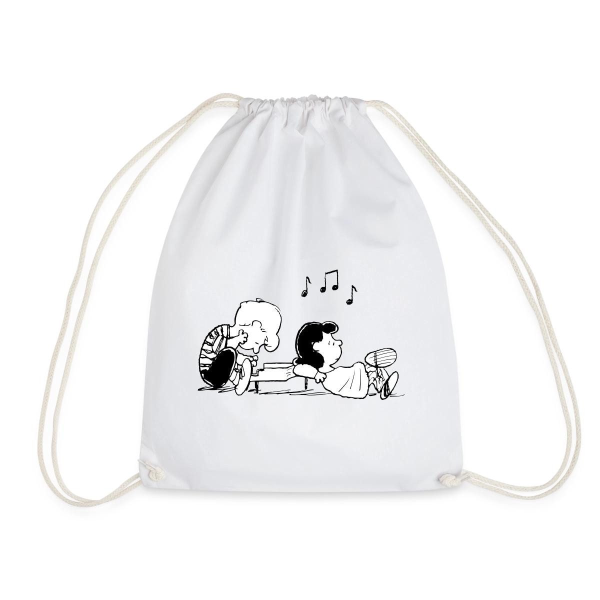 Spreadshirt Turnbeutel Peanuts Schroeder Und Lucy Turnbeutel (1-tlg)