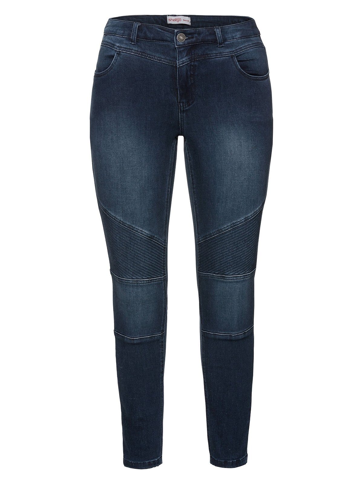 Stretch-Jeans Denim Größen Power-Stretch-Qualität blue Große Sheego dark