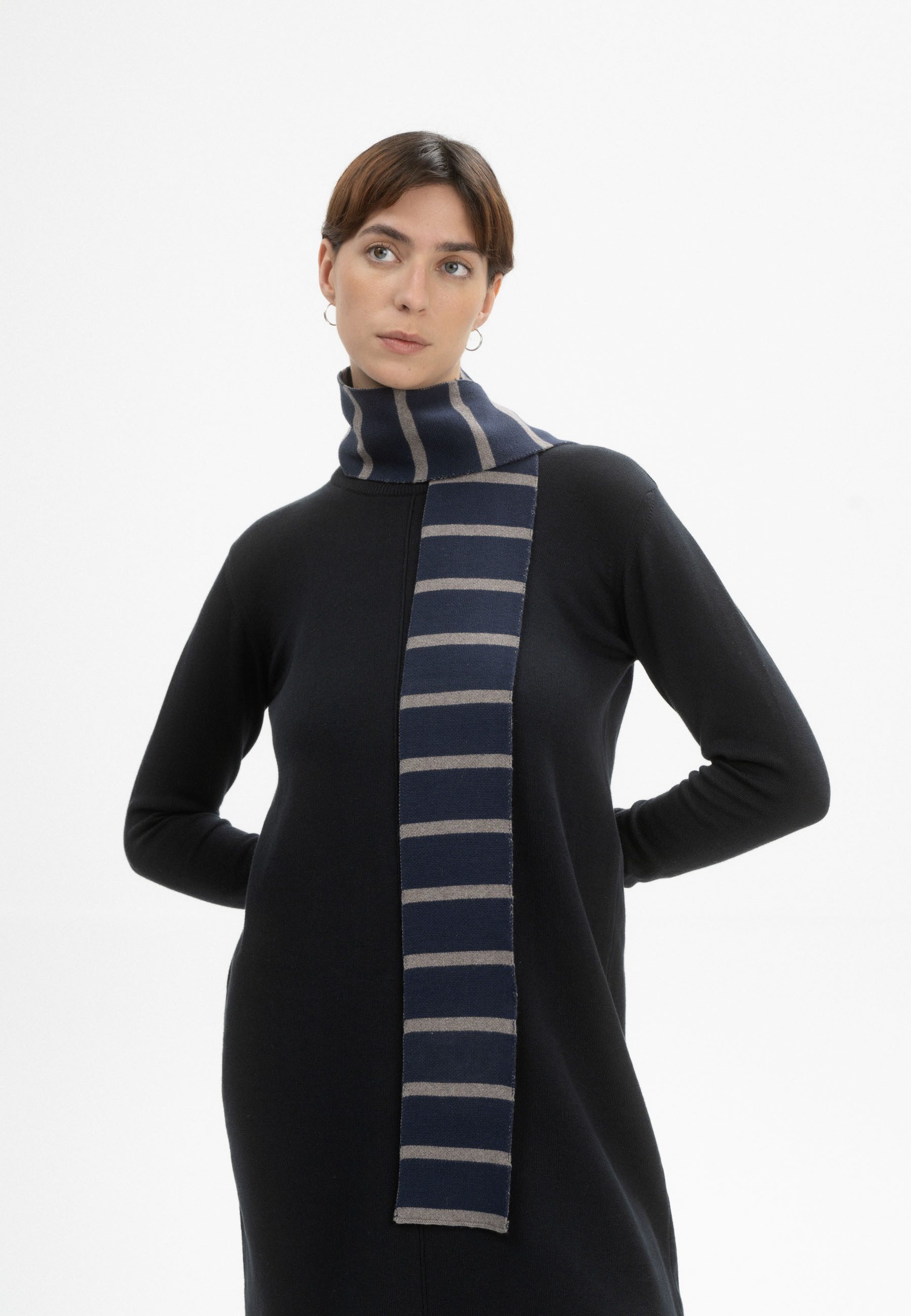 MELA Schal Schmaler Strickschal Style BANHI