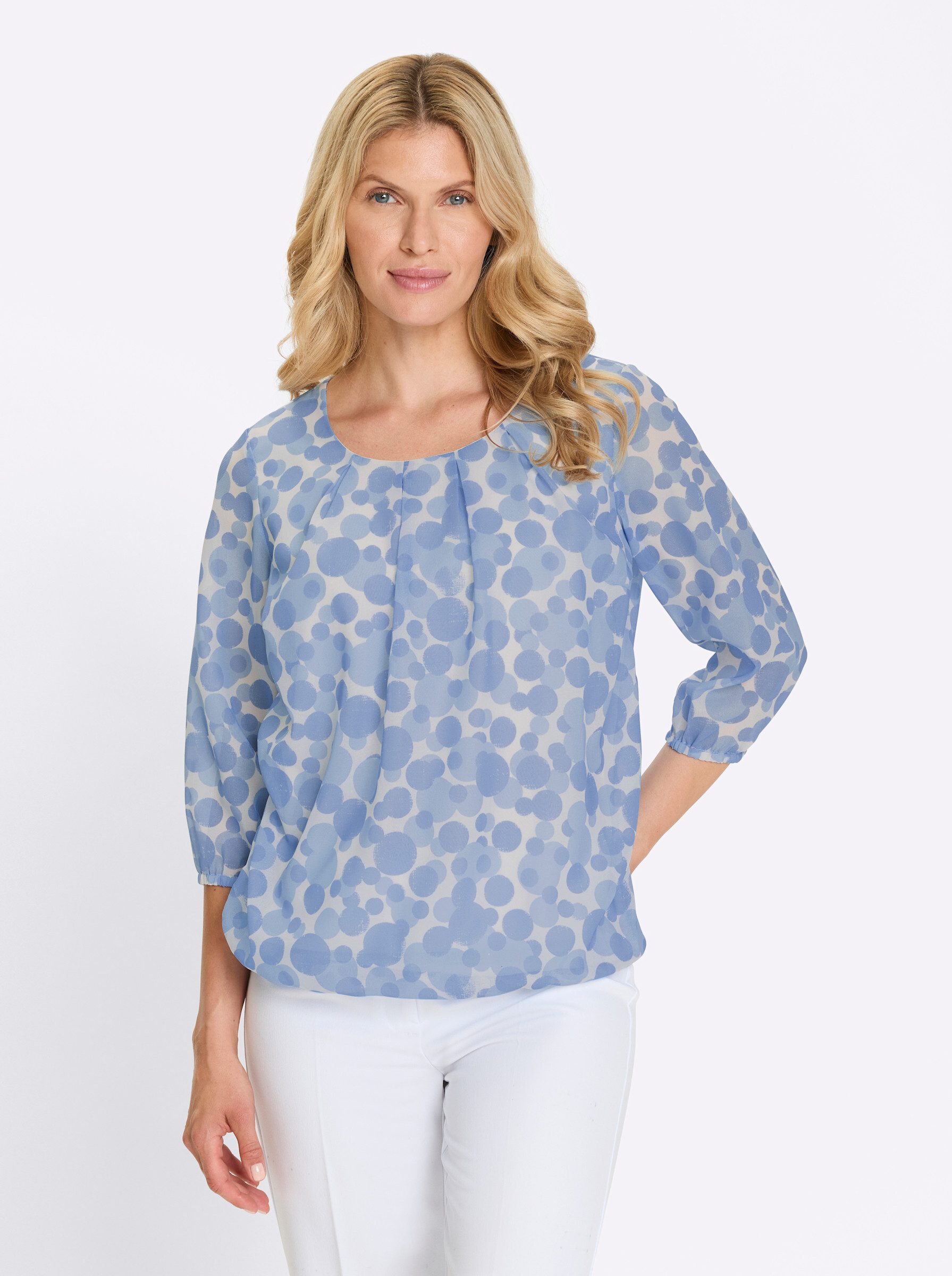 Sieh an! Klassische Bluse Schlupf-Bluse . günstig online kaufen