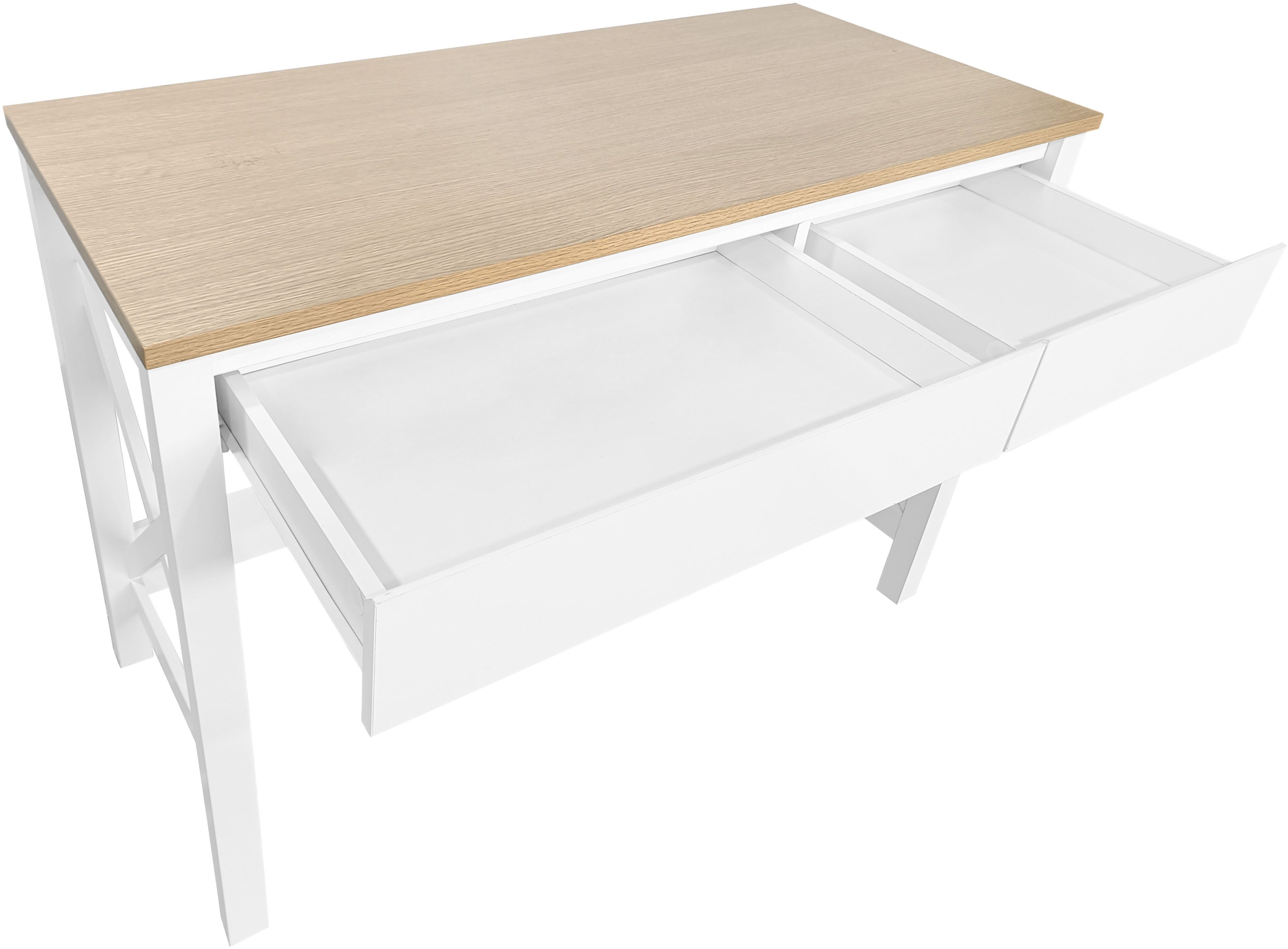 OTTO home Schreibtisch Silba, 2 Schubladen, Landhausstil, Home Office, Breite 100 oder 140 cm