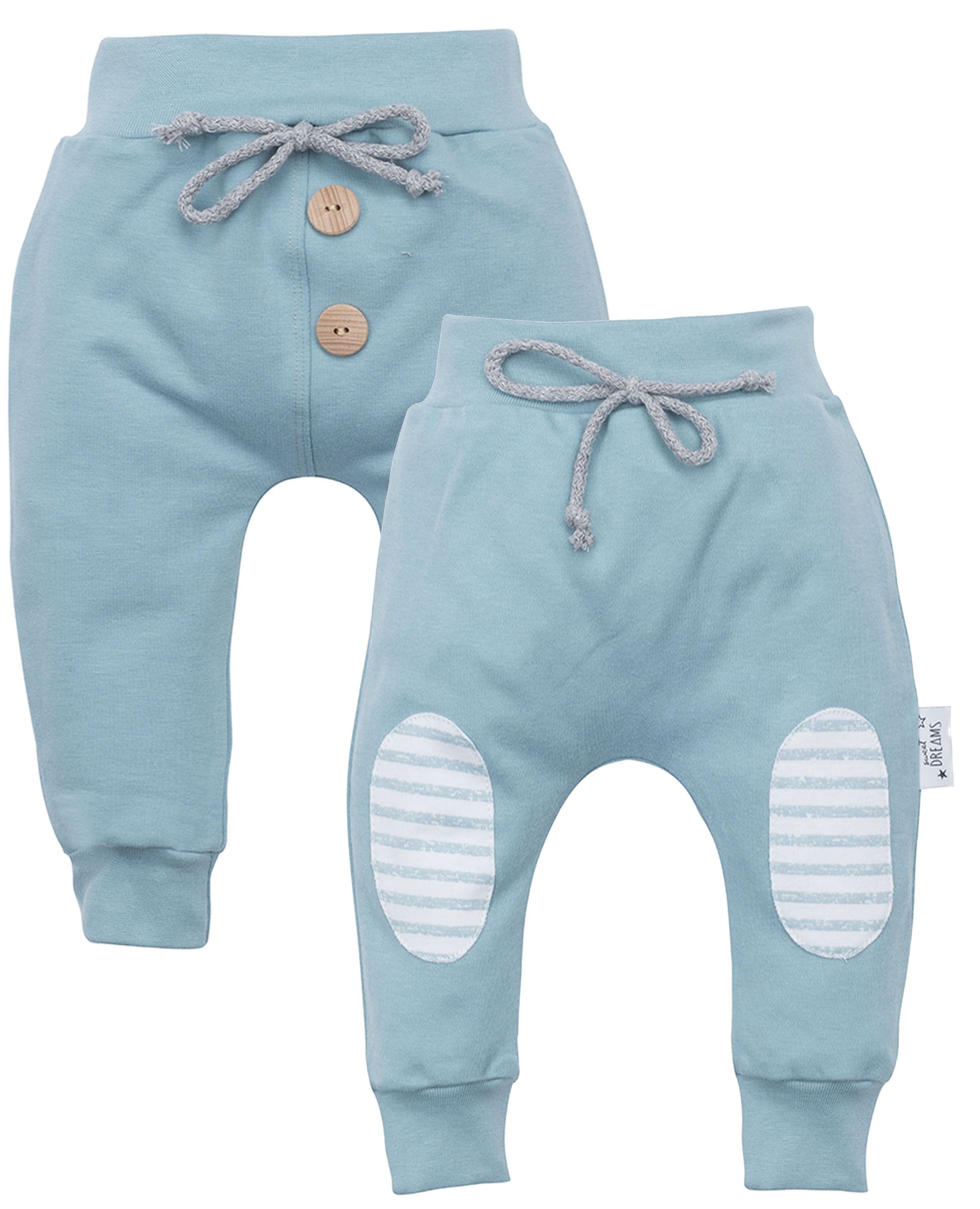 Schlupfhose 2er-Pack) Makoma (Set, Baby & 2-tlg., mit Jungen Bund breitem Hose Pumphose Neutral Sweathose Mädchen