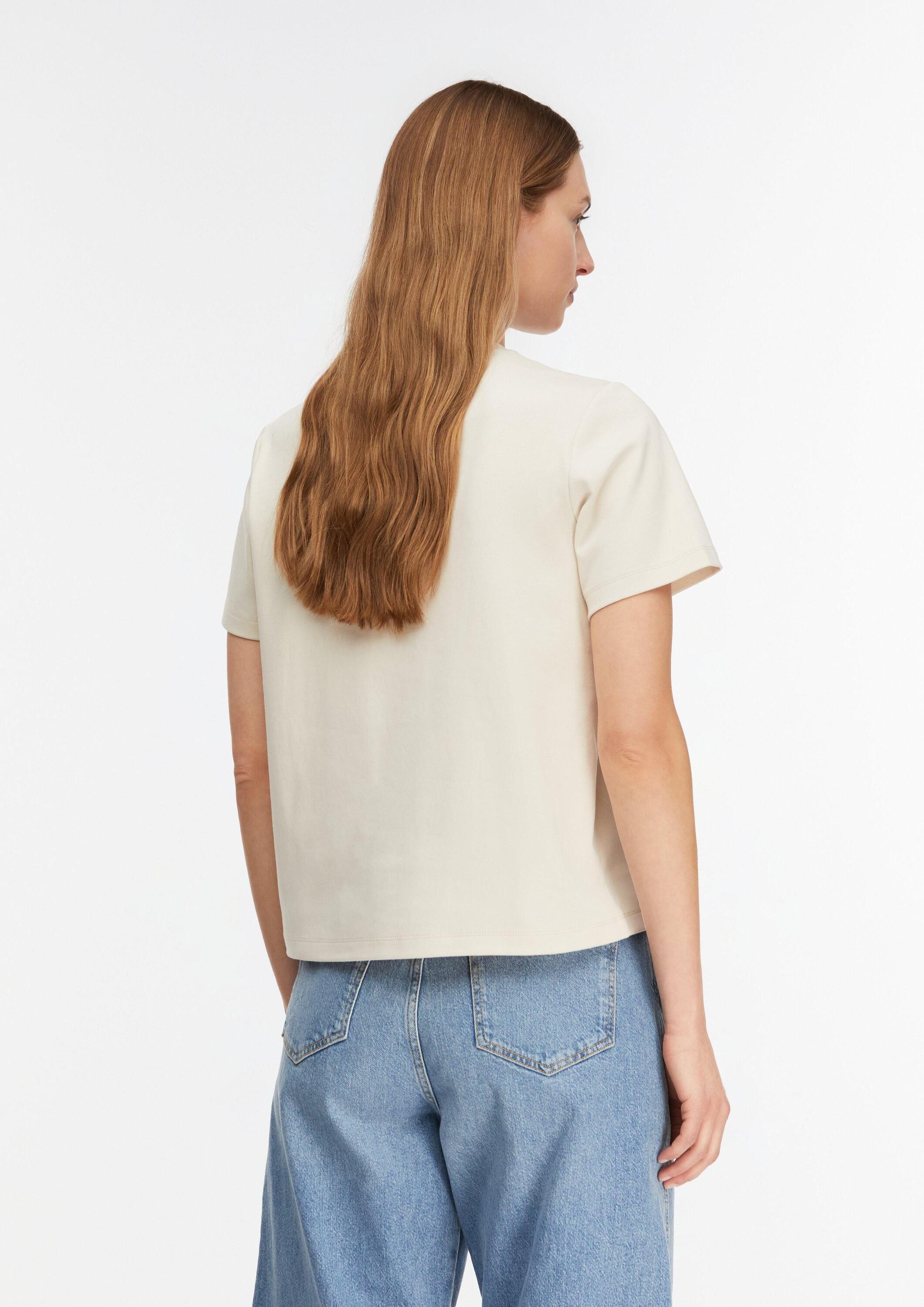 comma Kurzarmshirt T-Shirt T-Shirt mit Artwork