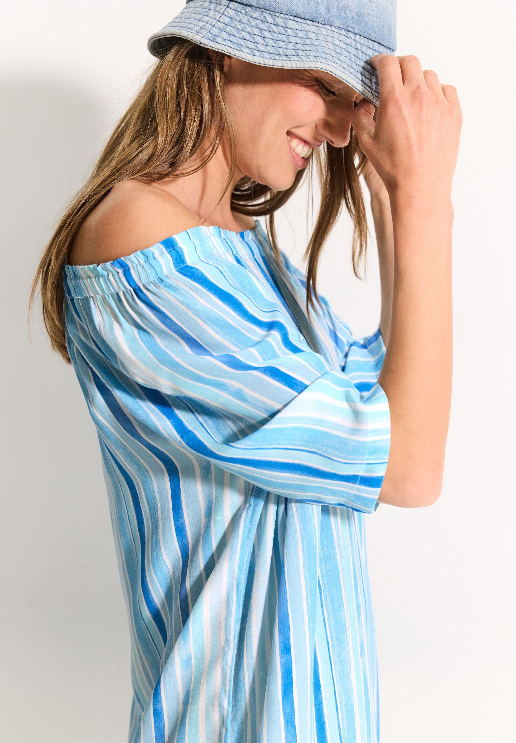 CECIL Sommerkleid in Crepe Optik