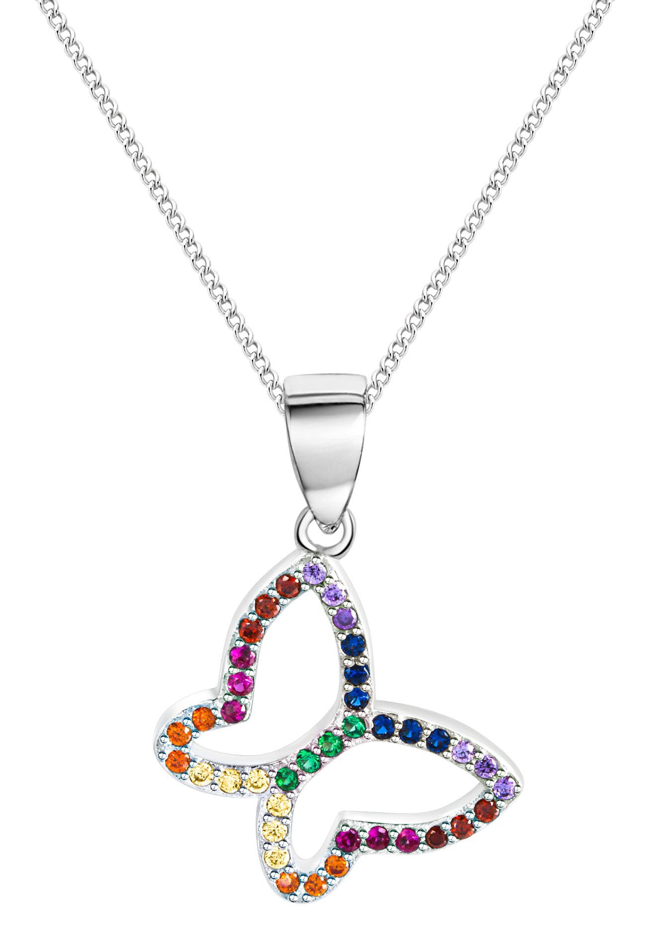 Kette mit Anhänger Schmuck Geschenk Silber 925 Halsschmuck Halskette Panzerkette