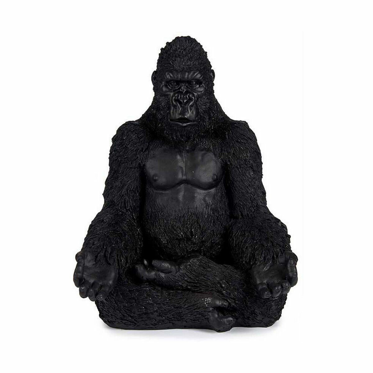 Gift Decor 22 Dekoobjekt Schwarz 26,5 Gorilla Stück cm x 19 Yoga Deko-Figur x 4