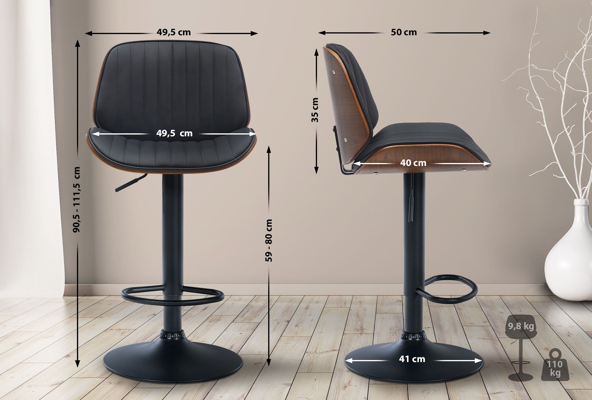 CLP Barhocker Nova (2er Set, 2 günstig online kaufen