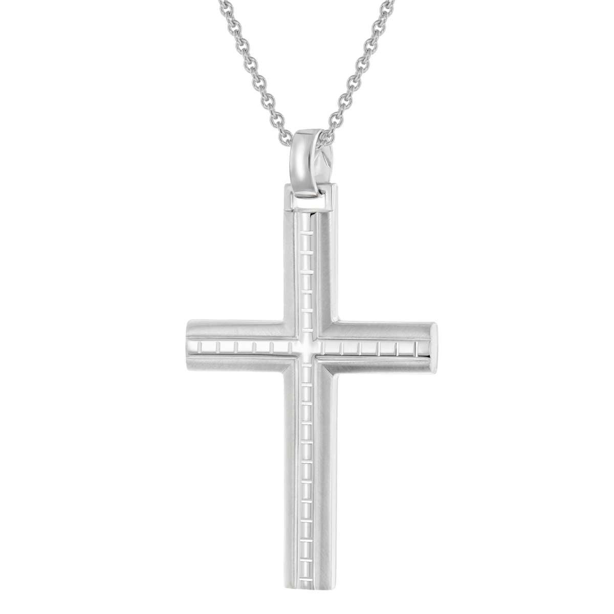 trendor Kreuzkette 28570, für Herren mit Kreuz 925 Silber