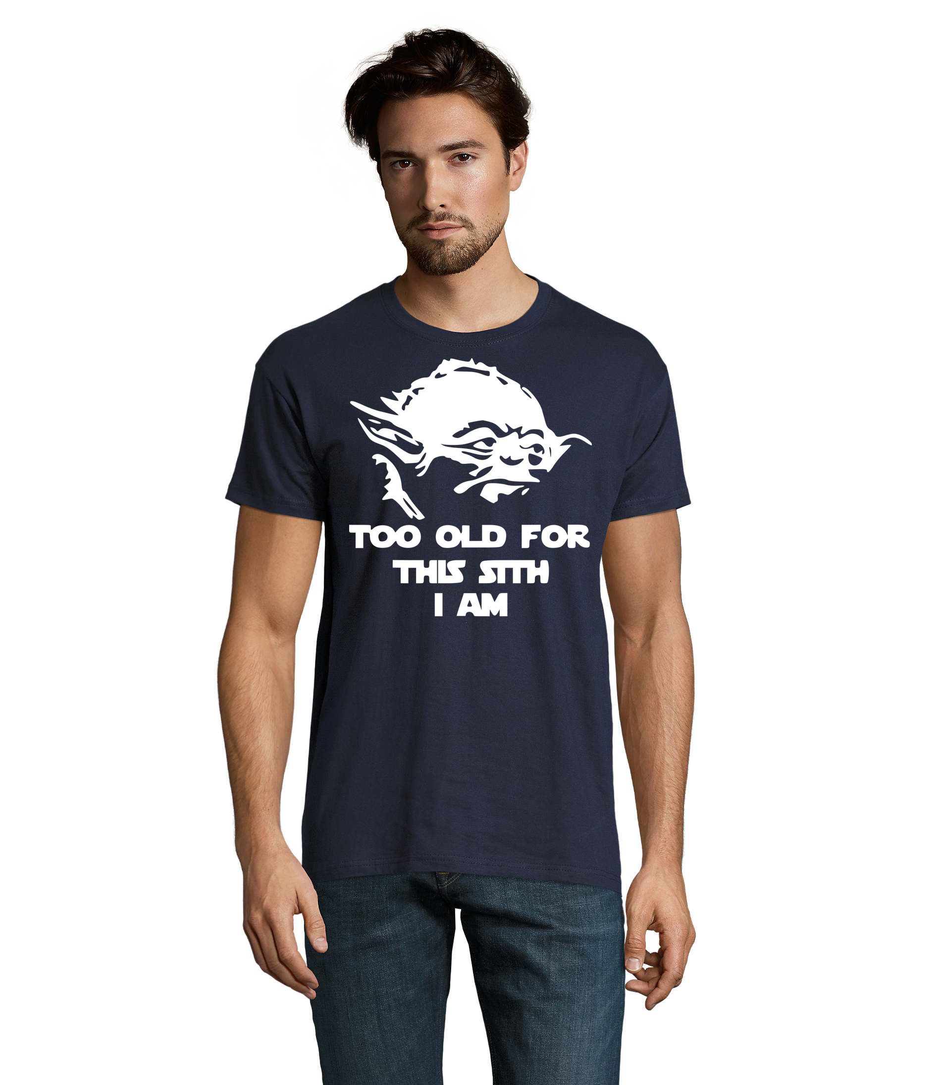 T-Shirt oldSith Herren T-Shirt SciFi Meister Spruch Print Kult Design