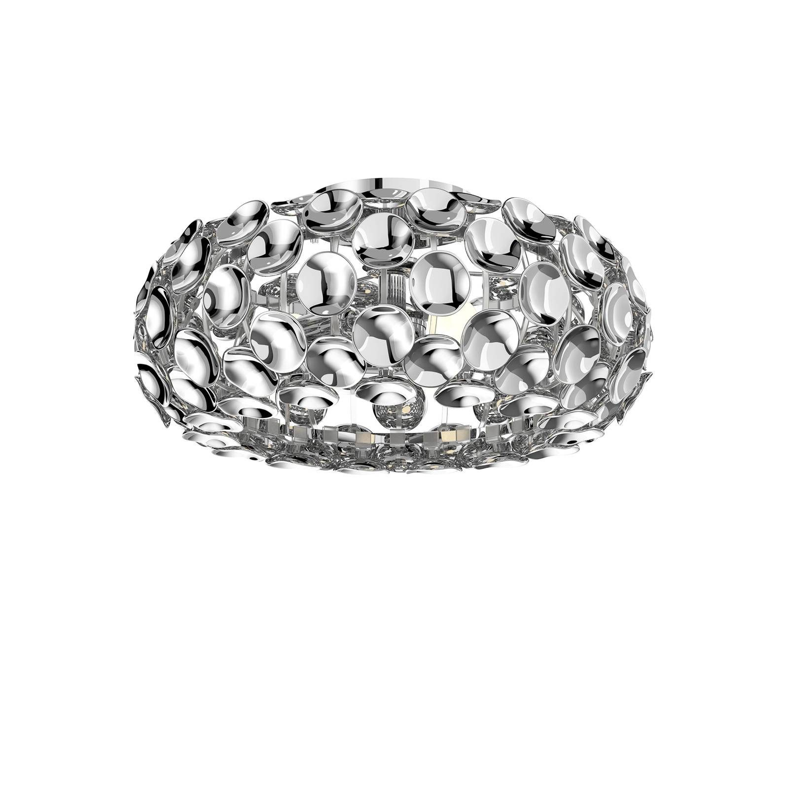 Lindby Deckenlampe Reza, Ø 48 cm, chromfarben, E14 günstig online kaufen
