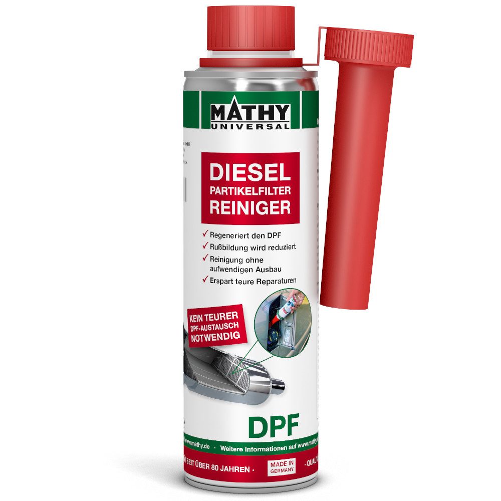 MATHY Diesel-Additiv MATHY-DPF Dieselpartikelfilter-Reiniger 300 ml, 0,3 l, (1-St) Reinigt den Diesel-Partikelfilter