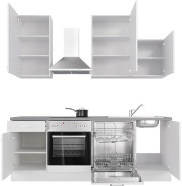 Flex-Well Küche Neo, wahlweise mit E-Geräten, Gesamtbreite 220 cm