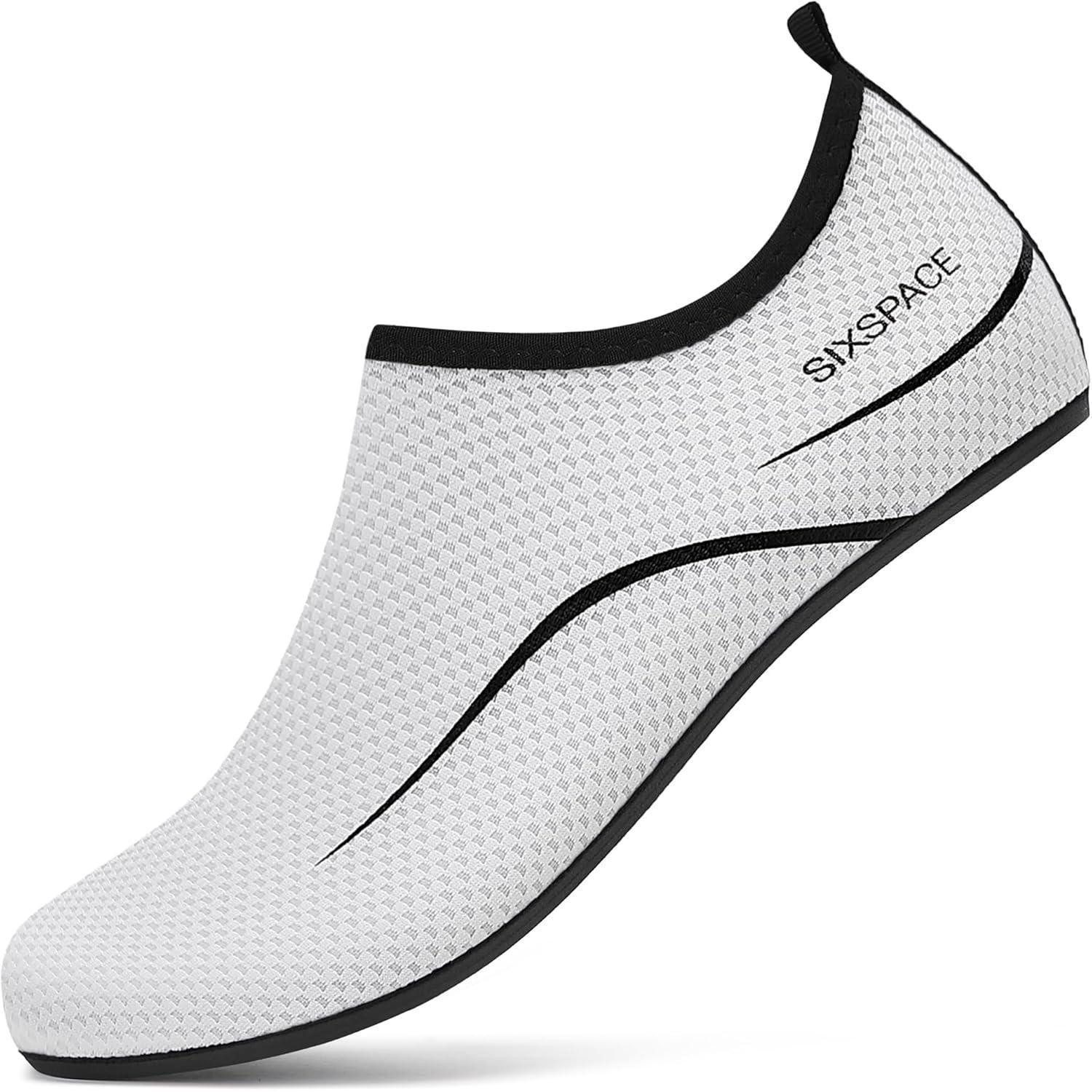 LuxusKollektion Badeschuhe Herren Damen Aquaschuhe Strandschuhe 39 EU Weiß Wasserschuh