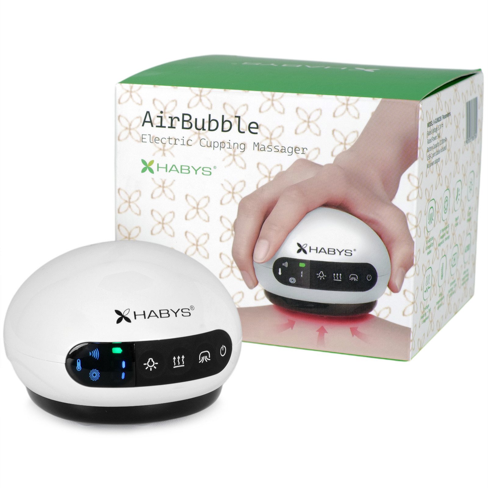 Habys Massageliege Elektrisches Schröpf - Massagegerät Vakuum - Massager 5 Gänge